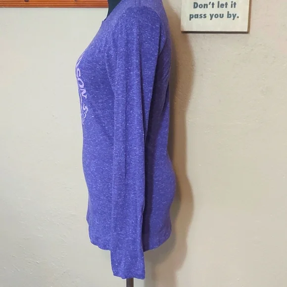 Women's Harley-Davidson Purple Knit Long Sleeve Logo Top - Picture 6 of 10